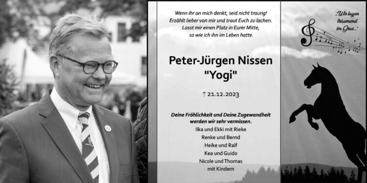Peter Jürgen Nissen Traueranzeige