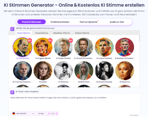 KI Stimme Klonen