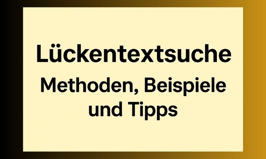 Lückentextsuche