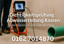 Dichtigkeitsprüfung Abwasserleitung Kosten