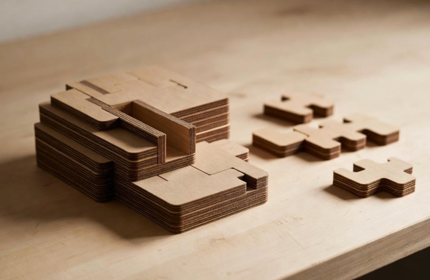 3D-Holzpuzzles